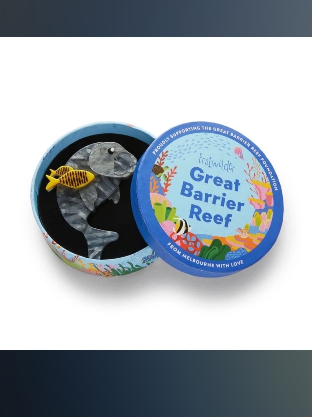 Great Barrier Reef - Dugong Brooch - Erstwilder